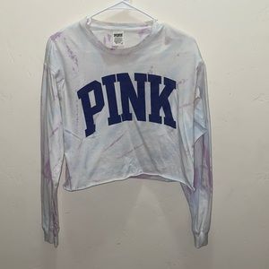 PINK Victoria’s Secret, Cropped tie die, Size XS